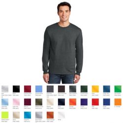 Gildan Mens Ultra Cotton 100% Cotton Long Sleeve T-Shirt