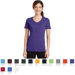 Port & Company Ladies Performance Blend V-Neck Tee