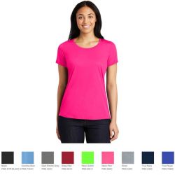 Sport-Tek Ladies PosiCharge Competitor Cotton Touch Scoop Neck Tee