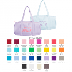 Colored Cotton Duffel