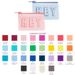 Colored Cotton Card Pouch