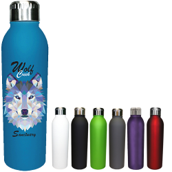 Deluxe Rubberized Insulated Water Bottle