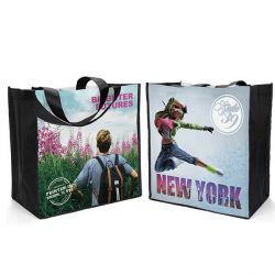 Dye Sublimated Bag with Black Gussets