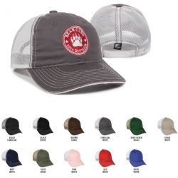 Sandwich Visor w/ Plastic Snap Closure Mesh Back Cap