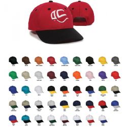 6 Panel Structured Cotton Twill Cap