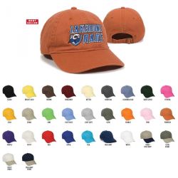 6 Panel Unstructured Cap with Tuck Strap Closure