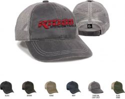 Weathered Cotton Mesh Back Cap