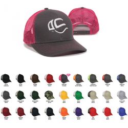 Structured Twill Mesh Snap Back Cap