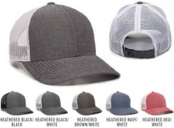 Structured Mesh Back Cap with Hook Loop Closure