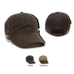 6 Panel Unstructured Water Resistant Wax Cotton Canvas Cap