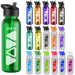 Traditional Water Bottle with Straw