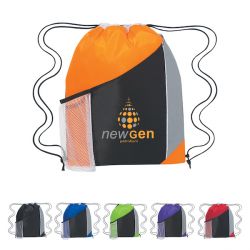 Cinch Bag with Mesh Pocket