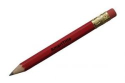 Hex Golf Pencil w/ Eraser