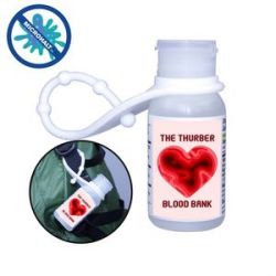1 oz. Gel Sanitizer with Lanyard, Full Color Digital