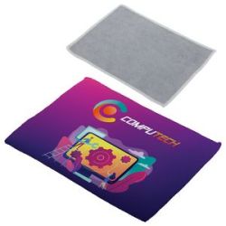 Quick Clean 5&quot; x 7-1/8&quot; Dual Sided Microfiber Cloth : Full Color