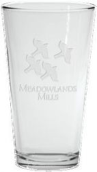 16 Oz. Pint Glass - Etched