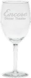 8 Oz. Wine Glass - Etched