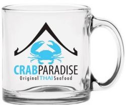 13 Oz. Clear Glass Coffee Mug