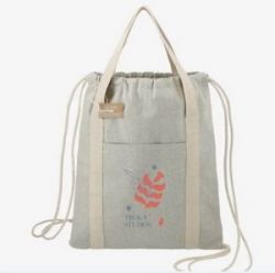 Recycled Cotton Drawstring Bag