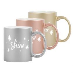 11 Oz. Metallic Ceramic Creative Mug