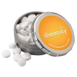 Small Round Mint Push Tin