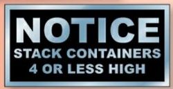 4" x 3" Square Cornered Kwik-Ship Decal - White Vinyl
