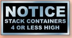 6" x 4" Square Cornered Kwik-Ship Decal - White Vinyl